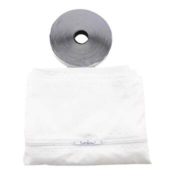 Universal window sealing cloth for mobile air conditioners
