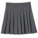 Gray pleated skirt women's new autumn and winter style skirt