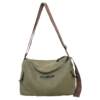 Retro canvas crossbody bag trendy postman shoulder bag
