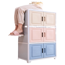 Locker Easy containing cabinet Balcony Cabinet toy cabinet Zero food cabinet Wardrobe Baby Wardrobe Home Finishing Cabinet