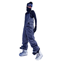 APVCX couple style overalls and snow pants windproof waterproof and wear-resistant ski pants outdoor warm and loose snow pants for women