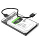 移动硬盘盒2.5寸usb3.0外接type-c笔记本电脑sata机械固态ssd通用