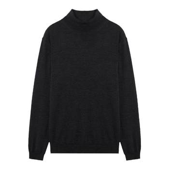 Unicahomme slim fit knitted bottoming shirt