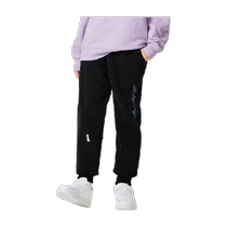 巴拉巴拉童装女童加绒裤子冬装新款中大童卫裤字母儿童保暖潮