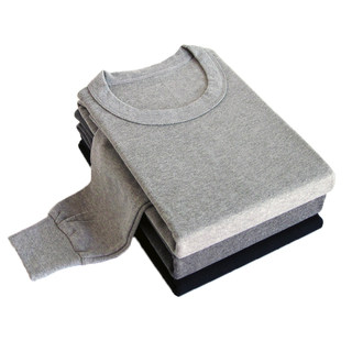 Pure cotton nine gun deer warm men's round neck comfortable and simple