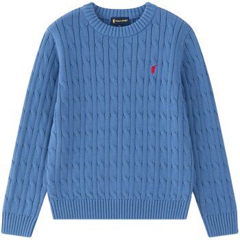 Polowalk children's clothing pure cotton rope sweater for boys