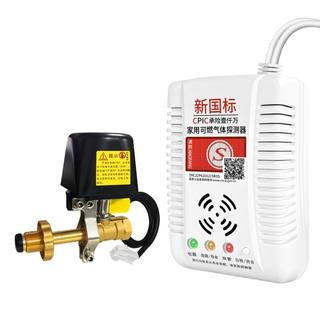 Home commercial gas leak alarm automatic shut-off valve