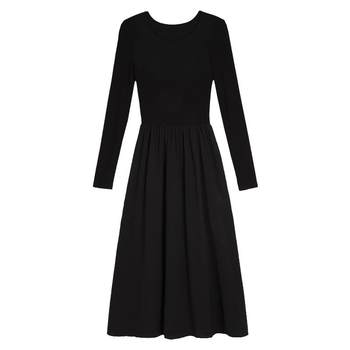 High-end temperament dress for women long sleeves