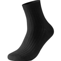 100% cotton socks men's mid-calf socks spring and autumn pure cotton black antibacterial sweat-absorbent breathable thick cotton socks business socks