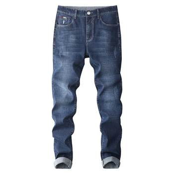 Woodpecker Jeans Summer Thin Versatile Pints ​​Spring and Autumn New Men's Slim Korean Style Stretch Small Straight Legs