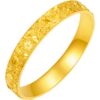 Saturday Fortune Boutique Pure Gold Ring Cherry Blossom Crushed Ice Glitter Ring Women's Ring Priced as a Holiday Gift for Your Girlfriend