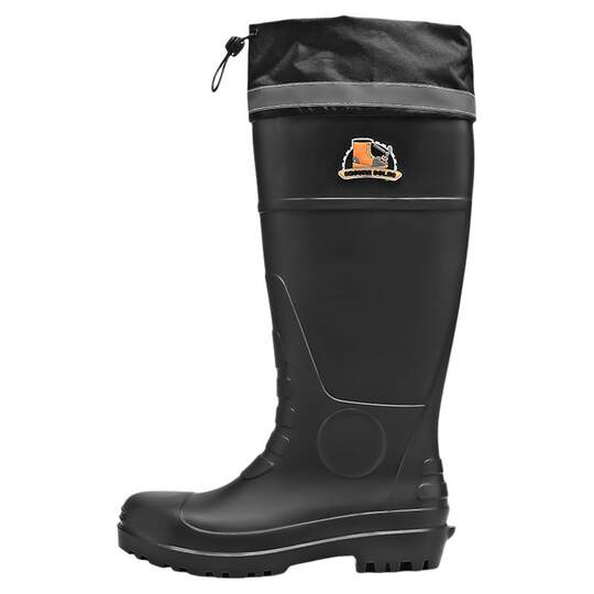 Botas de lluvia para hombre, invierno, pesca al aire libre, suela gruesa, antideslizante, impermeable, para llevar, gran tamaño, sitio de construcción, trabajo, seguridad en el trabajo, zapatos de goma