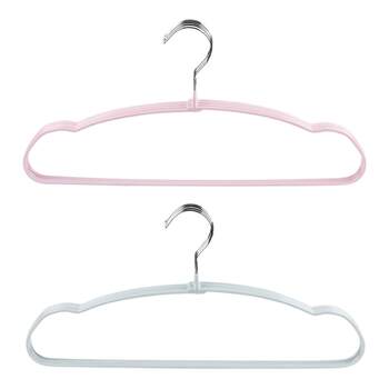 Miniso metal glue-impregnant anti-slip clothes rack 5-pack