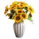 Simulated sunflower flower arrangement European style artificial flowers