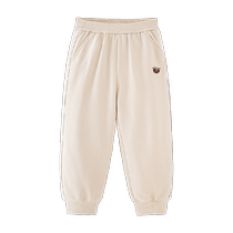 Mini Balabala boys and girls polar fleece trousers for winter baby soft comfortable and warm childrens trousers trendy