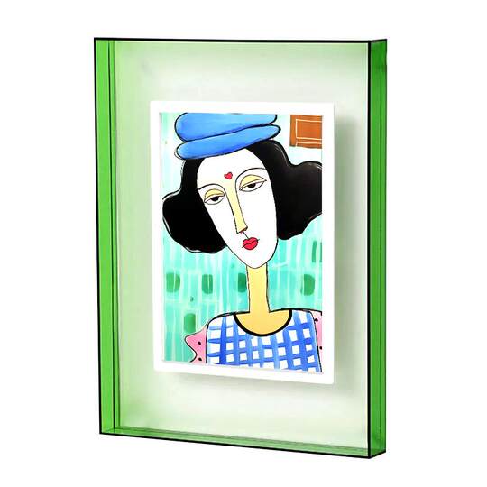 Pintura acrylic photo frame Xiaoxian screen matching digital photo frame electronic photo album solid wood aluminum alloy outer photo frame