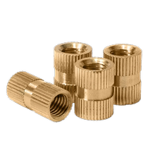 GB809 copper insert copper rollaway nut copper embedded part M2 5M3M4M5M6M8 injection moulding flower mother double pass