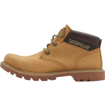 Cat carter's spring casual work boots for men and women, mid-cut couple's versatile cow leather rhubarb boots