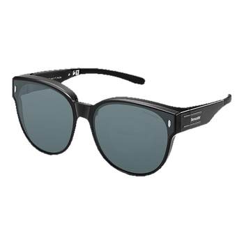 Myopia glasses under bananas and sunglasses driving