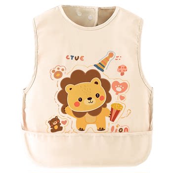 Baby eating coveralls and bibs