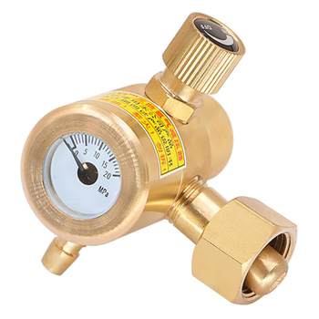 Argon pressure reducing valve oxygen meter nitrogen heating helium