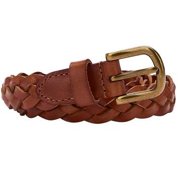 Hot air 2025 women's fashionable braided pin buckle belt