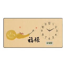 Modern Light Luxury Living Room Clock Wall Clock Decoration for Home Use with Perpetual Calendar Tea Room Background Wall Painting Electronic Clock Calendar
