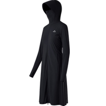 Burhy and outdoor sunscreen woman long section 24 summer full body anti-ultraviolet and breathable sunscreen sportswear jacket