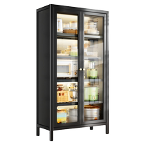 Layer height adjustable kitchen shelving cooker containing cabinet floor multifunction lockers Cupboard Bowls Microwave racks