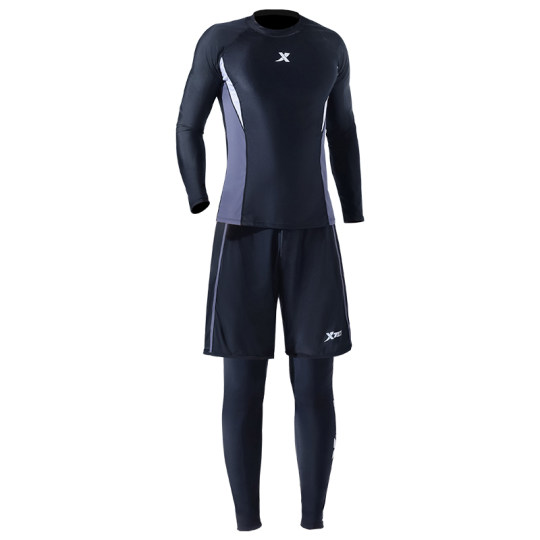 Xtep men's swimsuit comfortable and breathable split three-piece set