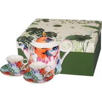 Modern Housewife Ceramic Teapot 2024 New Household Flower Teapot Wedding Souvenir Afternoon Tea Tea Set