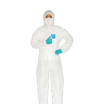 (Self-operated) Ansell protective clothing one-piece full-body disposable breeding spray-painted dust-proof overalls breathable men