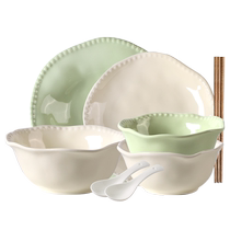 Kawashimaya cream style tableware and dishes set for home use 2024 new housewarming dishes bowls chopsticks and bowls set gift box