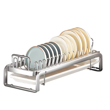 Cabinet pull-out dishes storage rack stainless steel pull-out basket