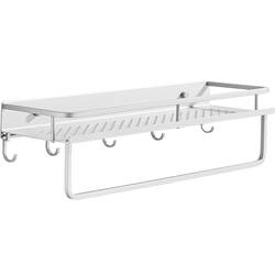 Bathroom Shelf, No-Drill Washbasin Shelf, Toilet Wall-Mounted Shelf, Wall-Mounted Bathroom Balcony Storage