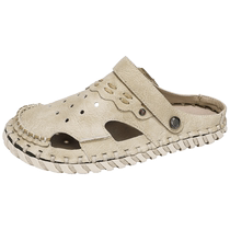 Bull House Vietnamese sandals men wear 2024 new soft sole anti - slip beach leather slippers outside summer