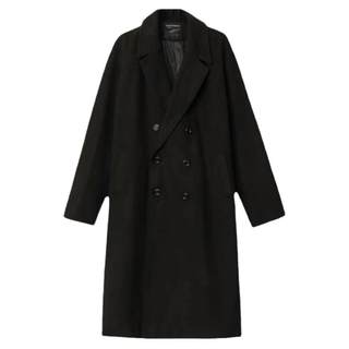 高级感痞帅港风毛呢大衣三件套男士穿搭套装春秋冬季长款成熟外套