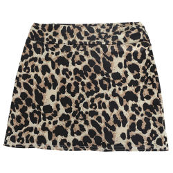 Night line ultra-thin mini skirt skirt leopard print mini skirt hip-covering ice silk transparent tight skirt a line for women