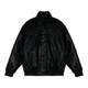 Lujiamen new loose large size warm leather jacket cotton jacket versatile sports fitness PU cotton jacket autumn and winter men