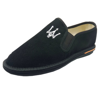 Lazy beef tendon sole spring and autumn anti-odor black handmade cloth shoes Lazy beef tendon sole spring and autumn anti-odor black handmade cloth shoes