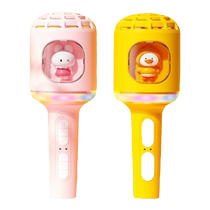 New wireless childrens microphone audio integrated echo microphone early education singing machine little girl karaoke toy