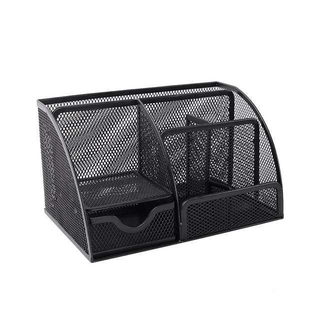 Multifunctional large capacity creative fashionable mesh pen holder