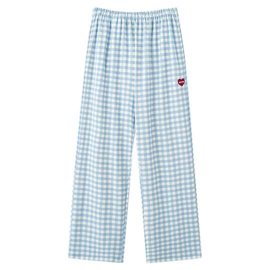 Cat man pure cotton pajama pants women's trousers summer thin style