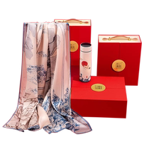 Shanghai Stories True Silk Scarves Women 2024 New Mulberry Silk EldersS Mother Gift Scarves Autumn Senior Gift Boxes