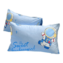 Cartoon childrens cotton pillowcases pair of cotton boy pillowcases single household 48x74 pillow core liner cover 2