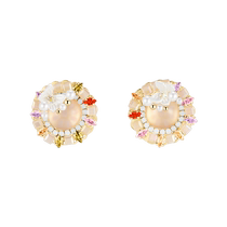 (Self-operated) DAISY BEAUTY Sunset Crystal Manor butterfly earrings light luxury ins style gift for girlfriend