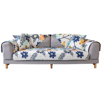 All-season non-slip pure cotton sofa cushion, simple and modern