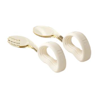 Ying's training bent spoon independent feeding spoon