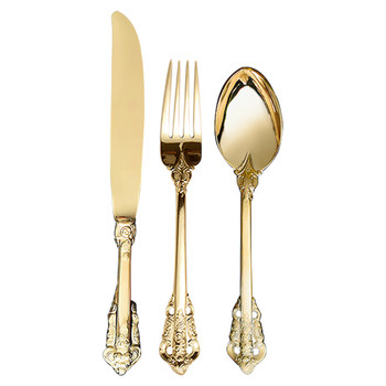 European style palace retro relief golden luxury steak