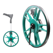 Green forest distance meter mechanical digital display high precision hand push roller distance meter measuring wheel roller ruler outdoor measuring ruler